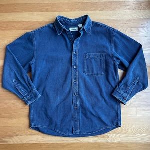 L.L. Bean 100% Cotton Button Down Shirt